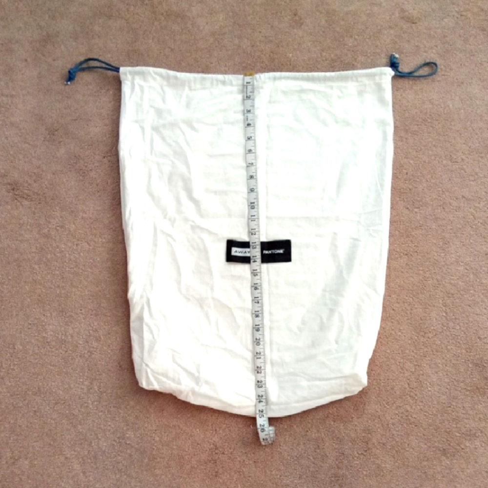 Away White Fabric Luggage Bag